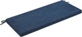 48 in Classic Solid Color Bench Cushion with Ties - Non-Slip Comfort