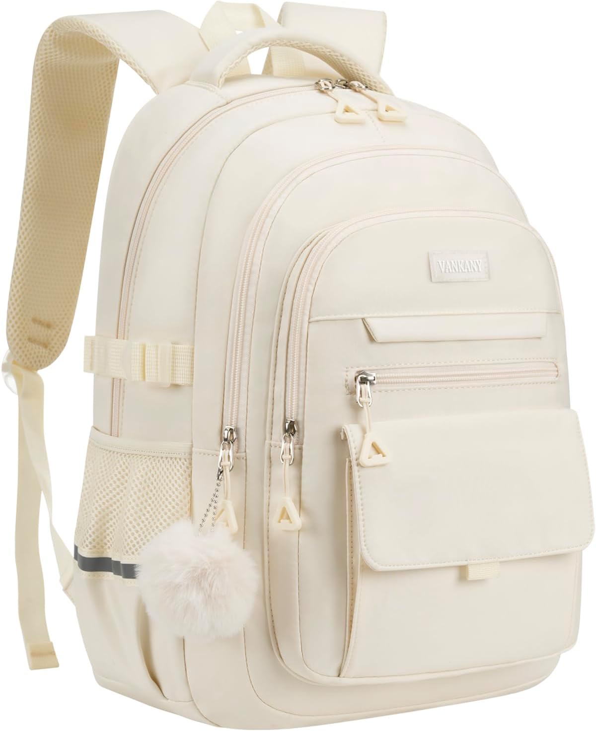 Cute Teen Girls Backpack for School and College Use in Beige