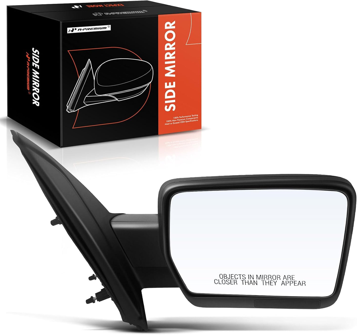 A-Premium Passenger Side Manual Door Mirror for Ford F-150 2004-2008
