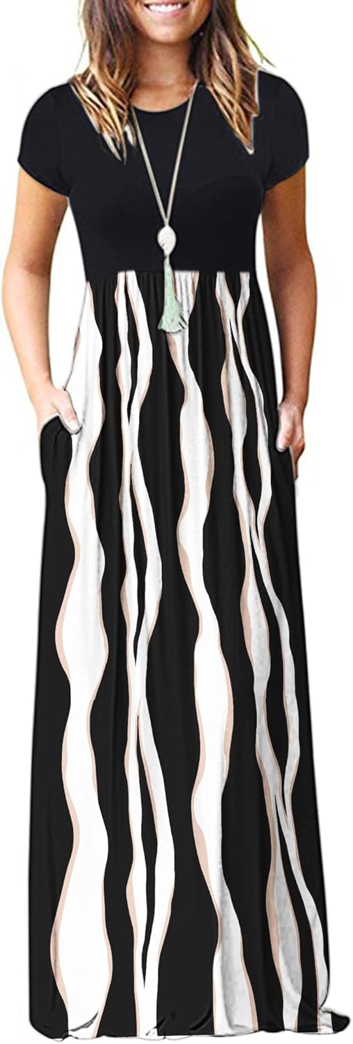 AUSELILY Women's Casual Maxi Dresses for Summer Style 2025
