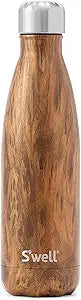 S'well Stainless Steel Water Bottle 25oz Teakwood for All Drinks