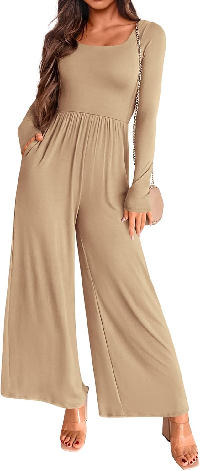 KIRUNDO Long Sleeve Jumpsuit for Women - Stylish and Versatile