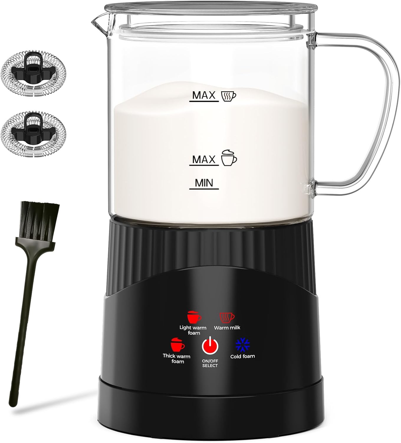 Chefavor 4-in-1 Electric Milk Frother: Perfect Foam Every Time