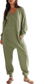 ANRABESS Jumpsuit for Women 2025 Fall Long Sleeve Casual Loose Fit