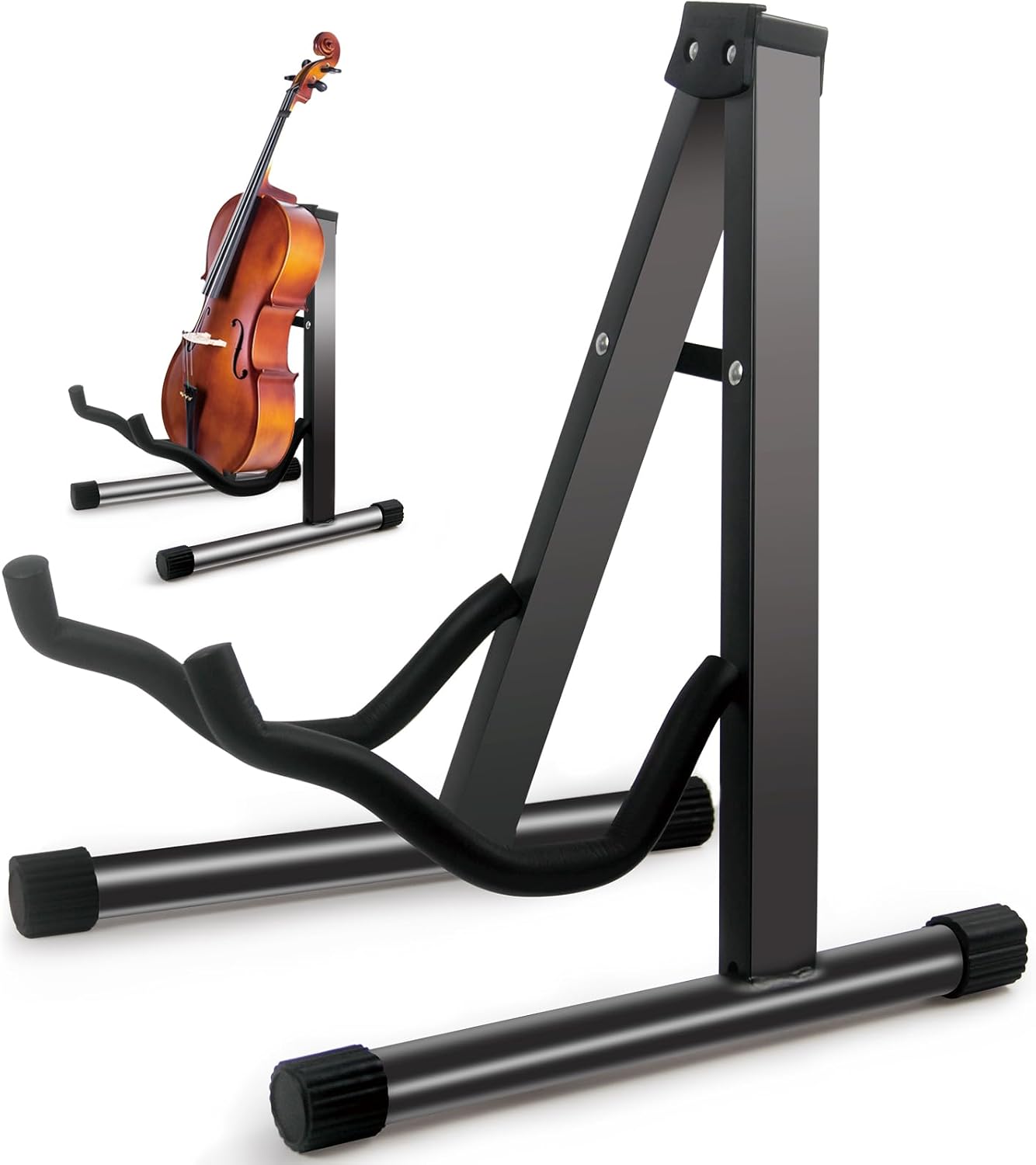 Cello & Guitar Stand Combo - Foldable & Adjustable by GeeWin