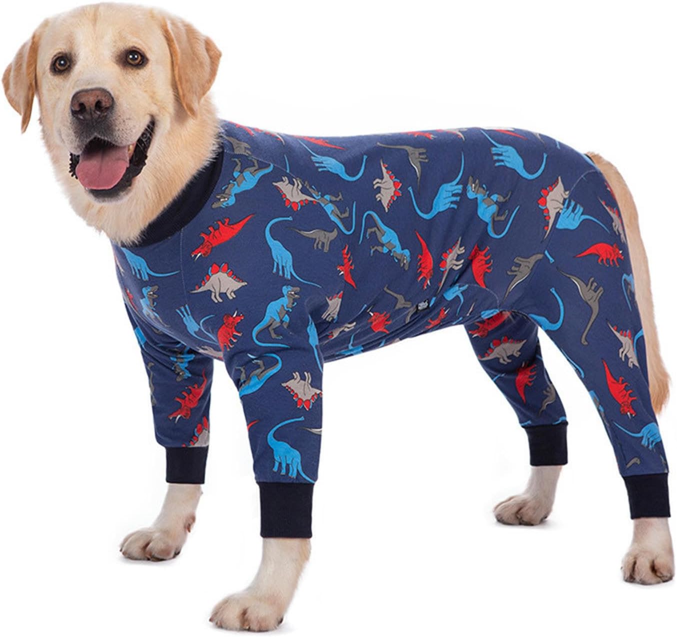 Dog Onesies for Large Dogs - Cotton Recovery Suit with Print