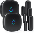 Door Chime Wireless Door Open Contact Sensor Alarm - Reliable 500 ft