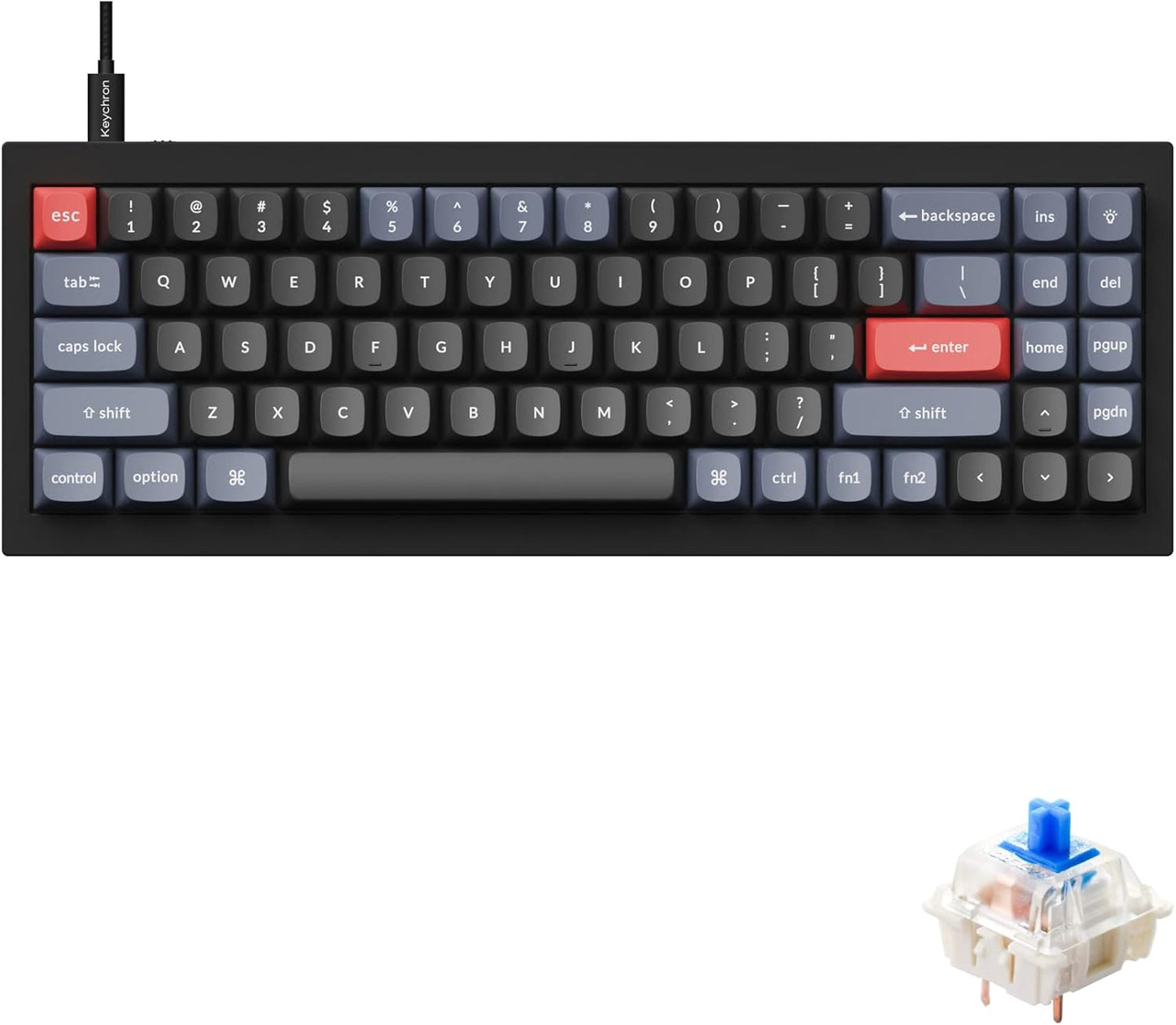 Keychron Q7 Wired Custom Mechanical Keyboard for Mac and PC