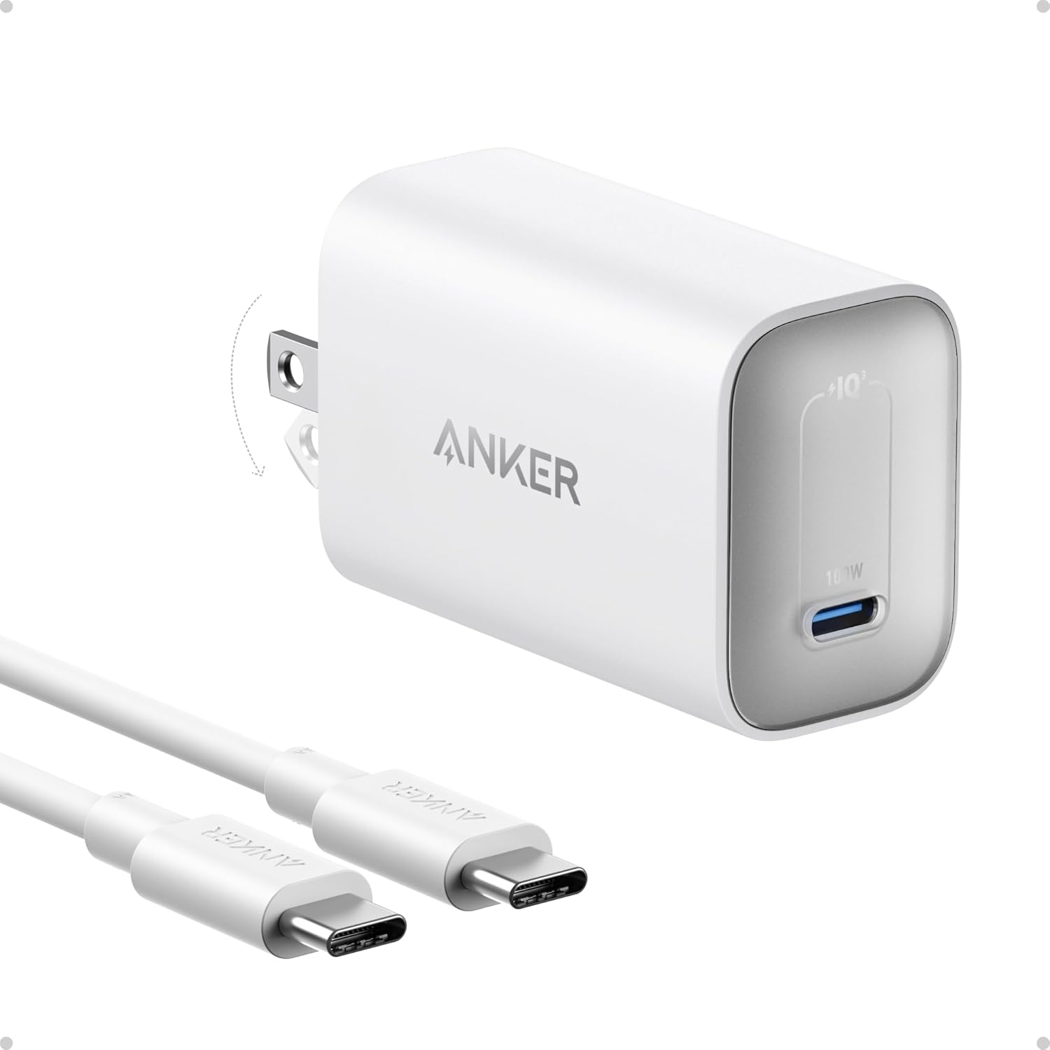 Anker Nano Charger: 100W Fast Charge for MacBook & iPhone