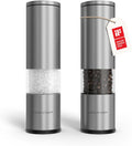 Salt and Pepper Grinder Set with Adjustable Ceramic Mill - Stylish