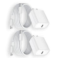 iPhone Fast Charger 2Pack 20W PD USB C - Rapid Charge iPhone