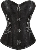 Women's Gothic Steampunk Corset Bustier Underbust - Hourglass Shape