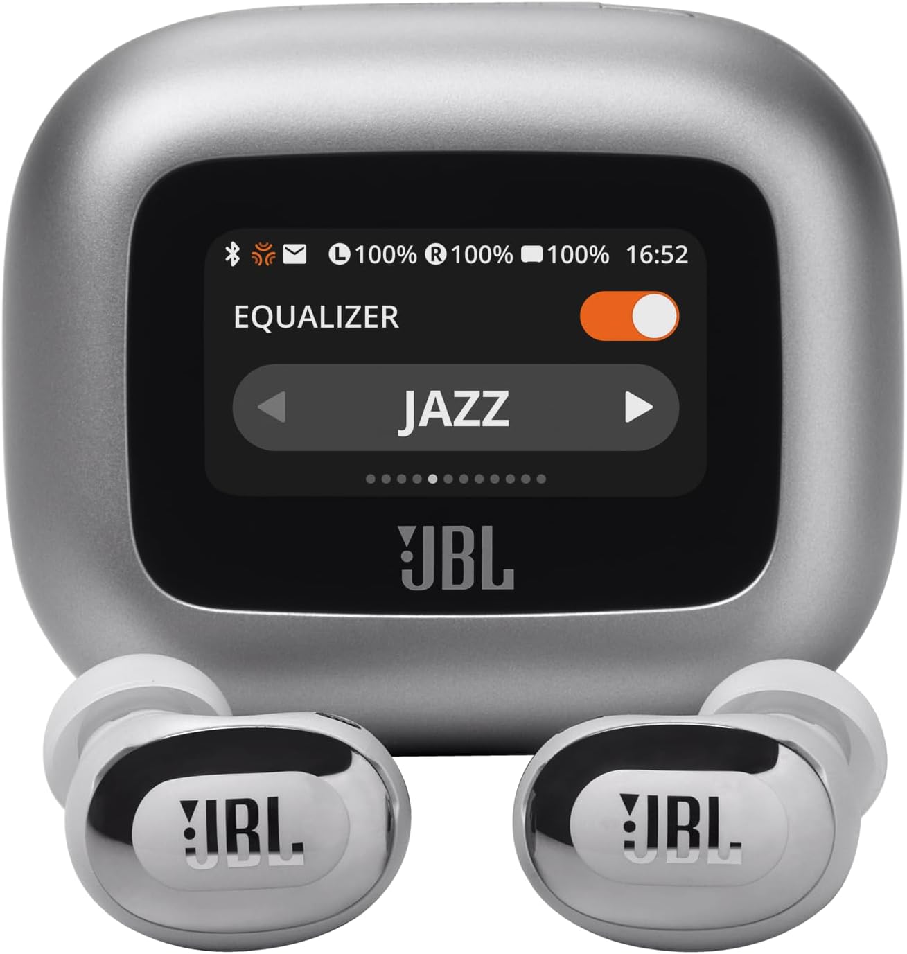 JBL Live Buds 3 - Noise-Canceling Earbuds, 40H Playback, 6 Mics, Silver
