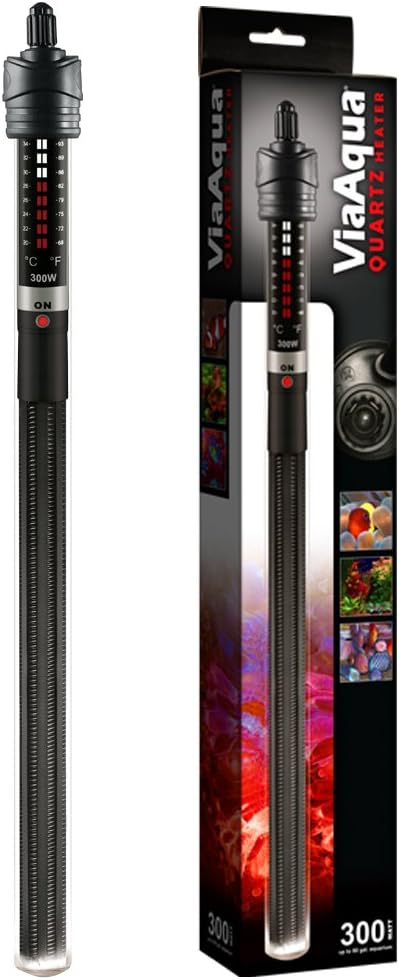 ViaAqua 300W Submersible Heater: Precise Thermostat Control