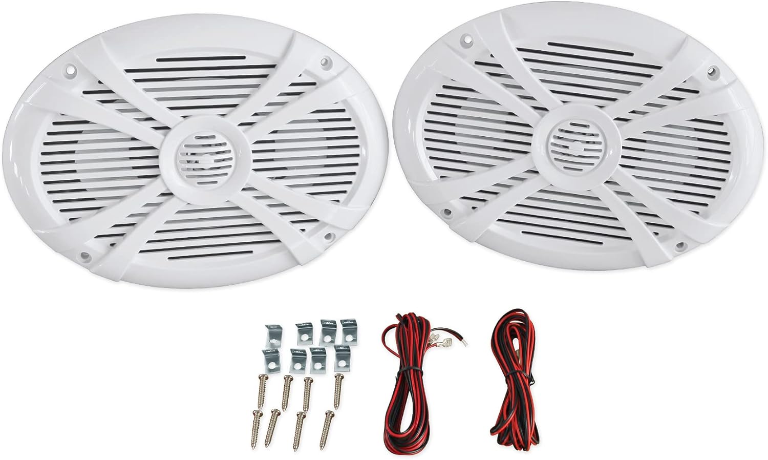 1000W Waterproof Marine Boat Speakers by Rockville - Crystal Clear Sound!