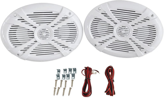 1000W Waterproof Marine Boat Speakers by Rockville - Crystal Clear Sound!