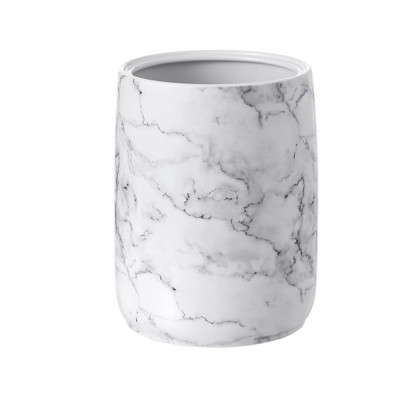 Bathroom Wastebasket - Stylish Ceramic Decorative Trash Can