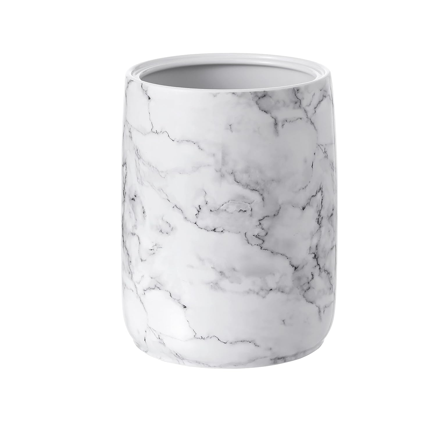Bathroom Wastebasket - Stylish Ceramic Decorative Trash Can