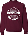 Wild Bobby Dad Man Myth Legend Funny Father's Day Crewneck