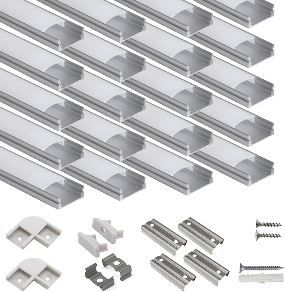 U Shape LED Aluminum Channel System for Easy Installations