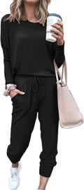 PRETTYGARDEN Women 2 Piece Lounge Jogger Set - Cozy Everyday Wear