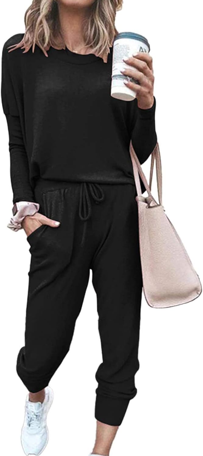 PRETTYGARDEN Women Fall 2 Piece Lounge Outfit for Comfort