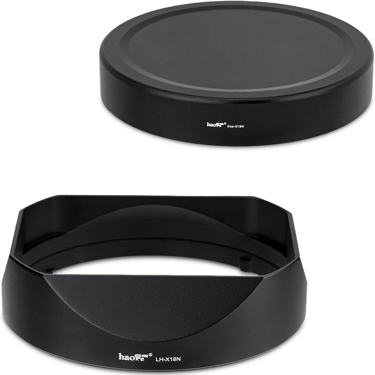 Haoge LH-X18N Square Metal Lens Hood for Fujifilm Lenses