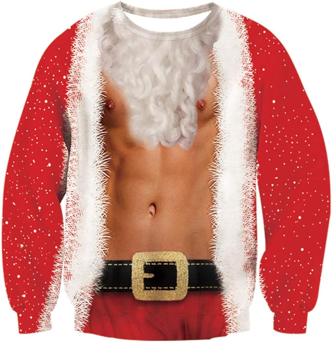 Idgreatim 3D Christmas Sweatshirt ~ Festive Fun!