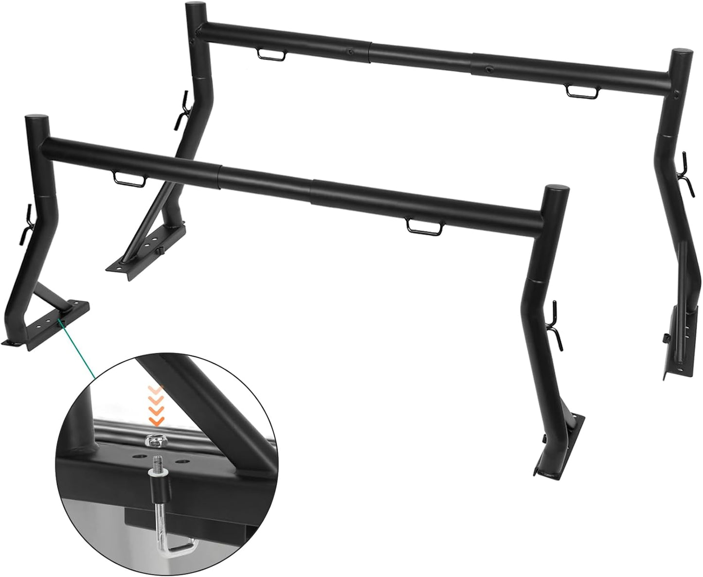 Extendable Heavy Duty Truck Rack, 800 lb. Capacity, No Drilling Needed