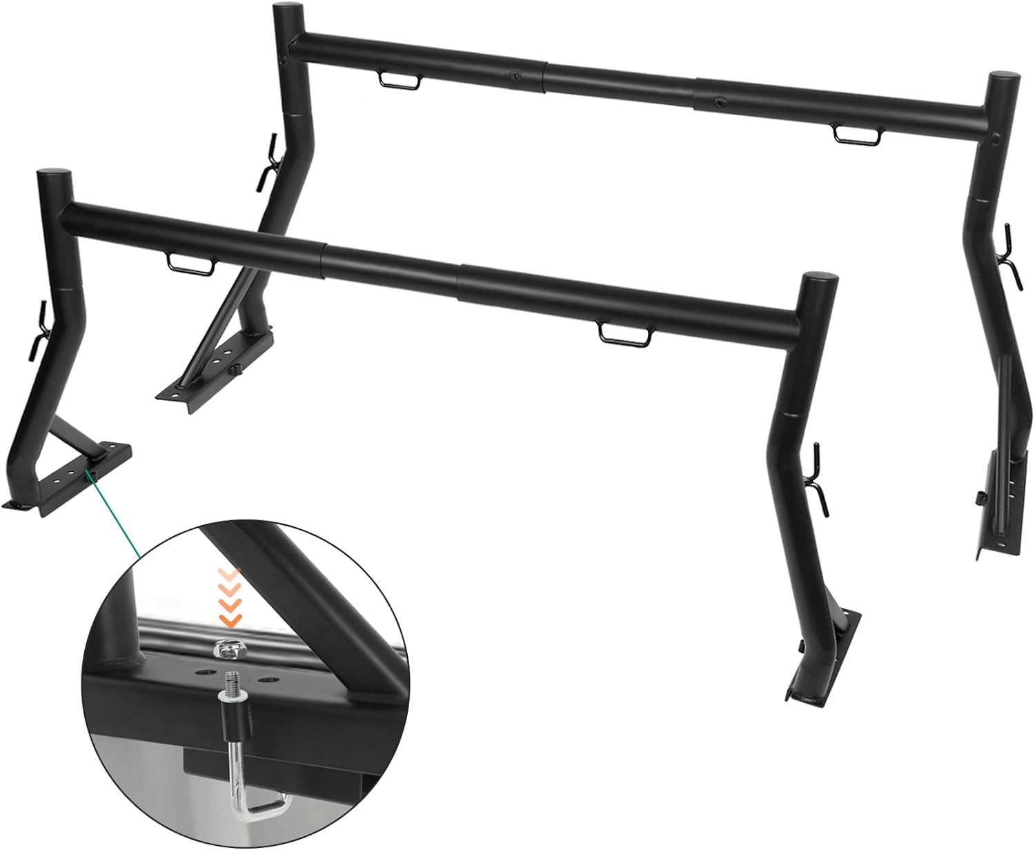 Extendable Heavy Duty Truck Rack, 800 lb. Capacity, No Drilling Needed