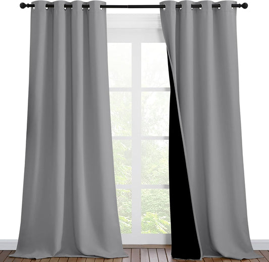 NICETOWN Total Shade Curtains for Complete Light Blocking