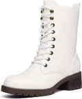 DREAM PAIRS Lace-up Combat Boots for Women - Stylish Comfort