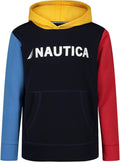 Nautica Boys Long Sleeve Fleece Pullover Hoodie - Cozy Everyday Layer