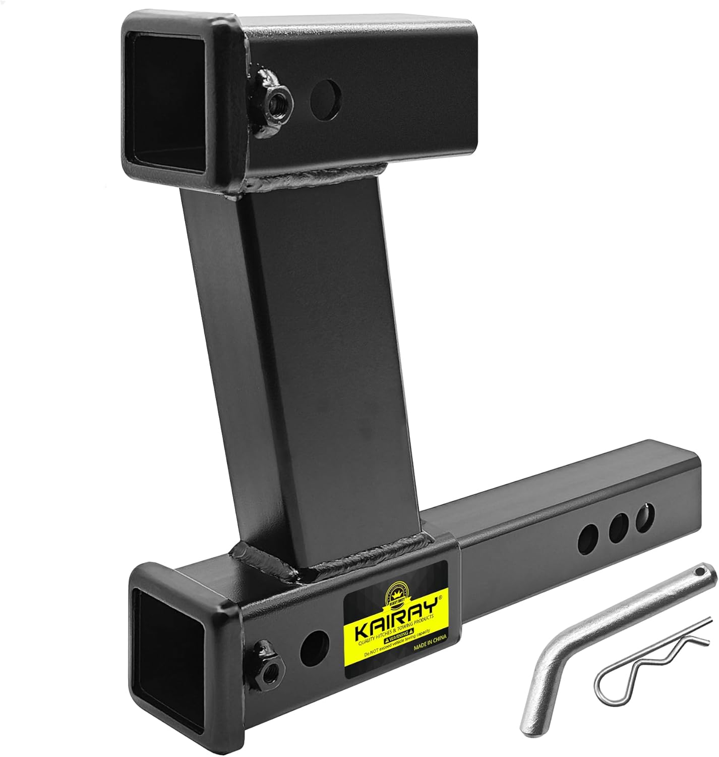 KAIRAY Double Hitch Receiver for 2 inch Trailer Dual Hitch Use