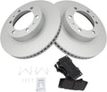 TRQ Front Brake Pad and Rotor Kit with Brake Chemical Kit - Premium