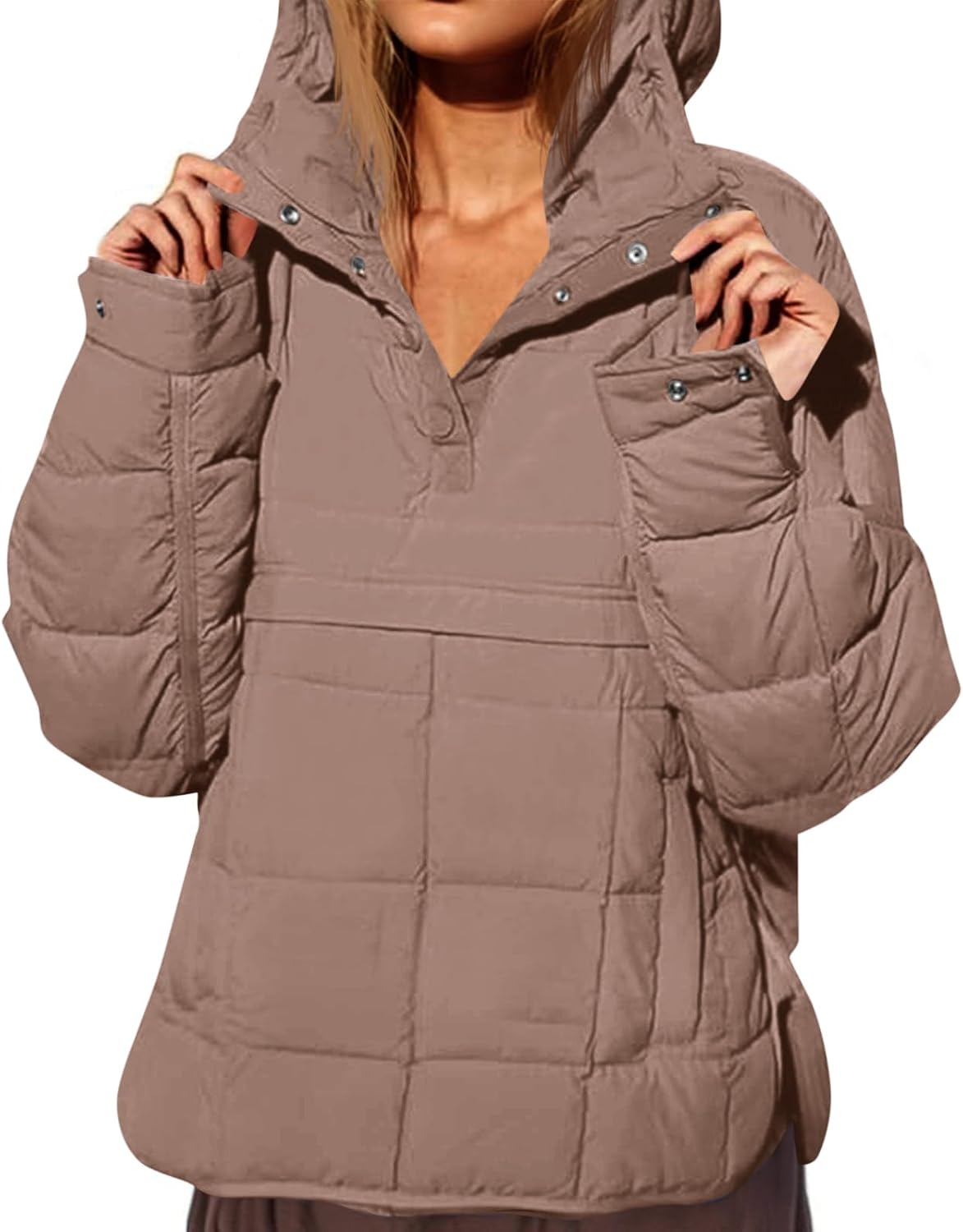 Fazortev Womens Oversized Puffer Jacket for Stylish Comfort