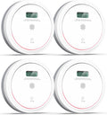 Smoke and Carbon Monoxide Detector Combo 4-Pack - 10 Year Battery
