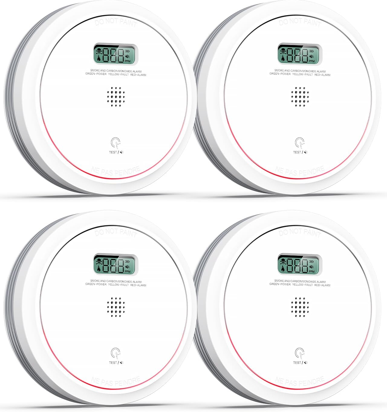 Smoke and Carbon Monoxide Detector Combo with 10 Year Battery