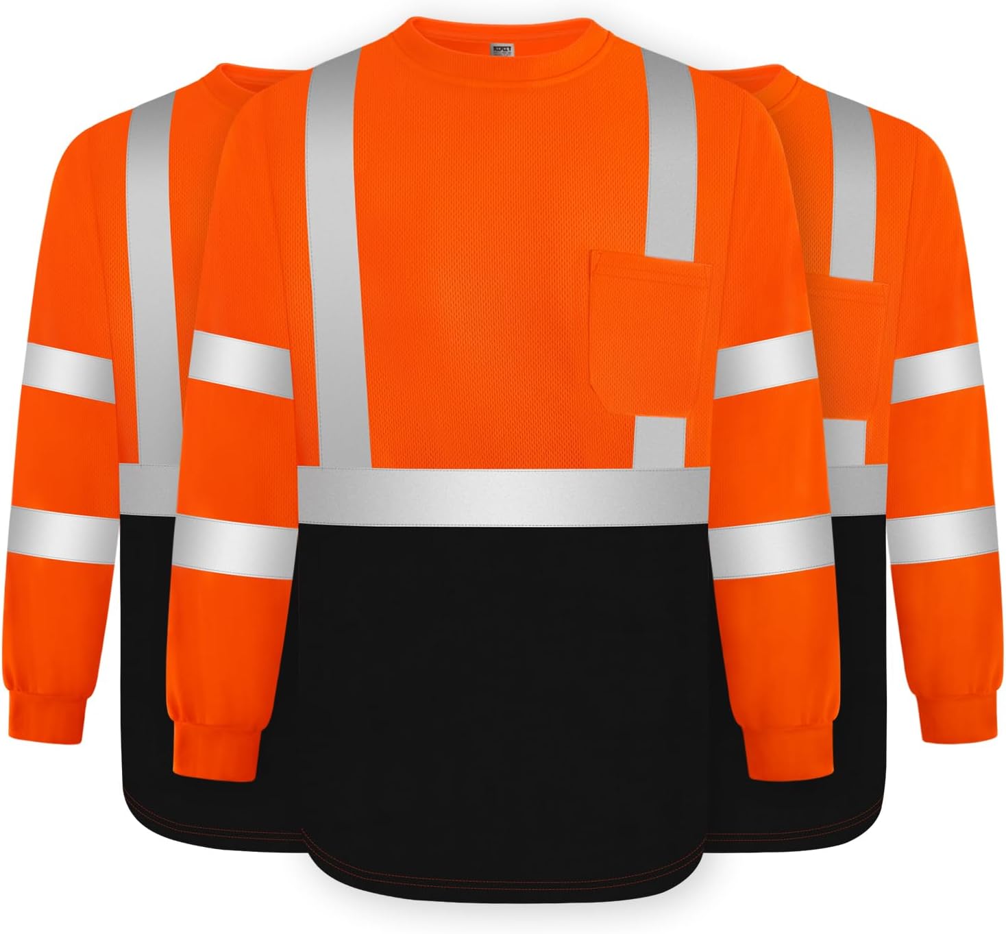 High Visibility Shirt for Men Women Class 3 Hi Vis Long Sleeve