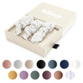 Blissy Silk Scrunchie White Regular - Gentle Mulberry Silk Hair Tie