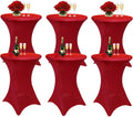 Cocktail Table Covers 6 Pack 32in x 43in Spandex Stretch - Fitted
