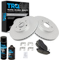 TRQ Front Brake Pad & Rotor Kit - Ceramic G-Coated Replacement