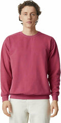 Adult Crewneck Sweatshirt for Men - Garment-Dyed Soft Fleece