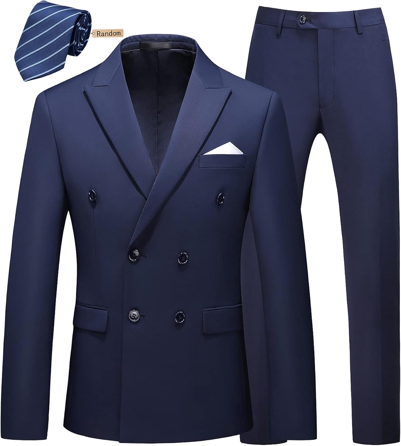 MOGU Mens Slim Fit Tuxedo Blazer and Pants for Special Events