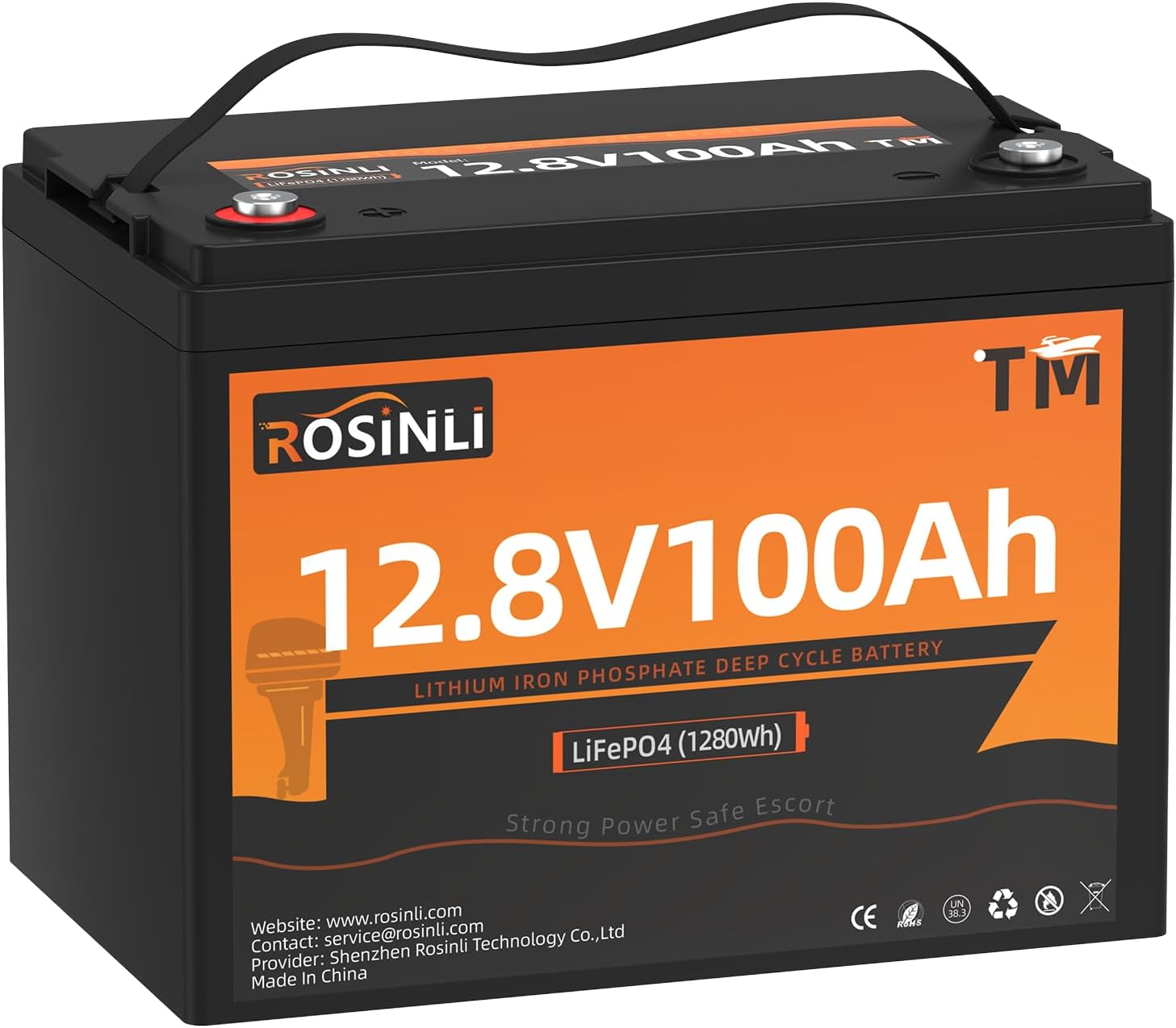 12V 100Ah LiFePO4 Battery for Trolling Motors and RVs