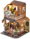 DIY Miniature House Kit 1:24 Scale Coffee Shop - Creative Wooden