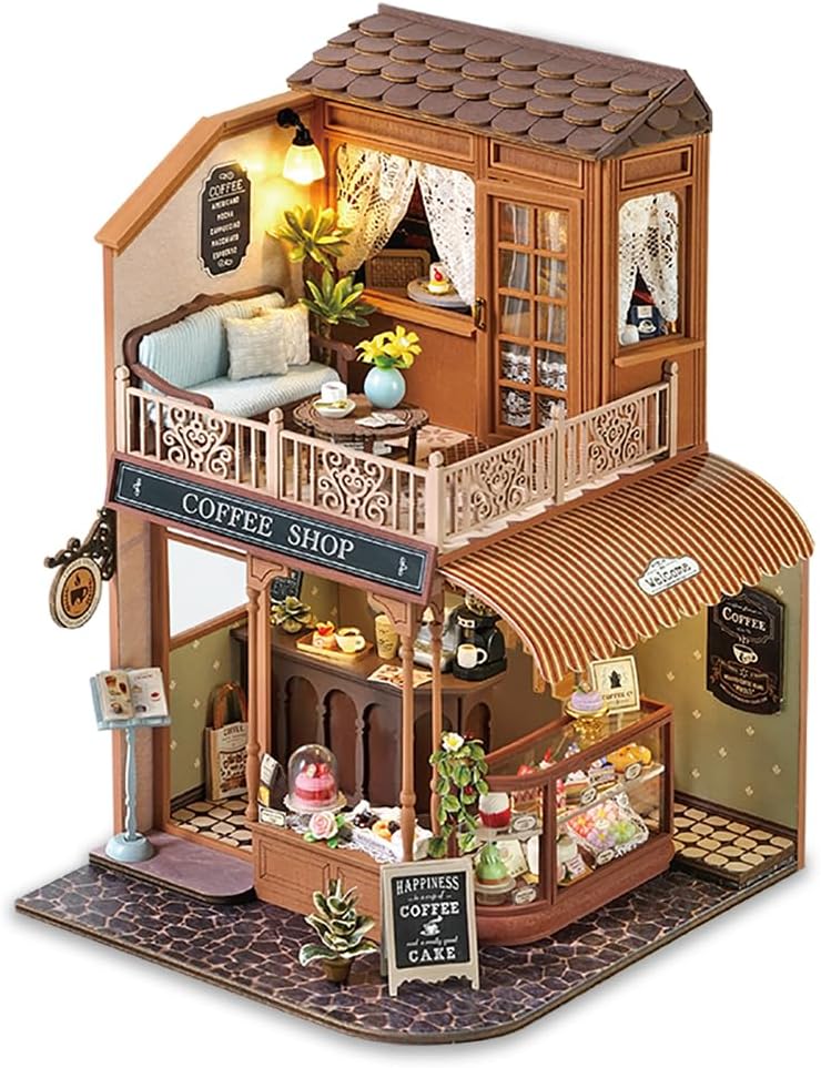 TuKIIE DIY Miniature House Kit with Furniture for All Ages