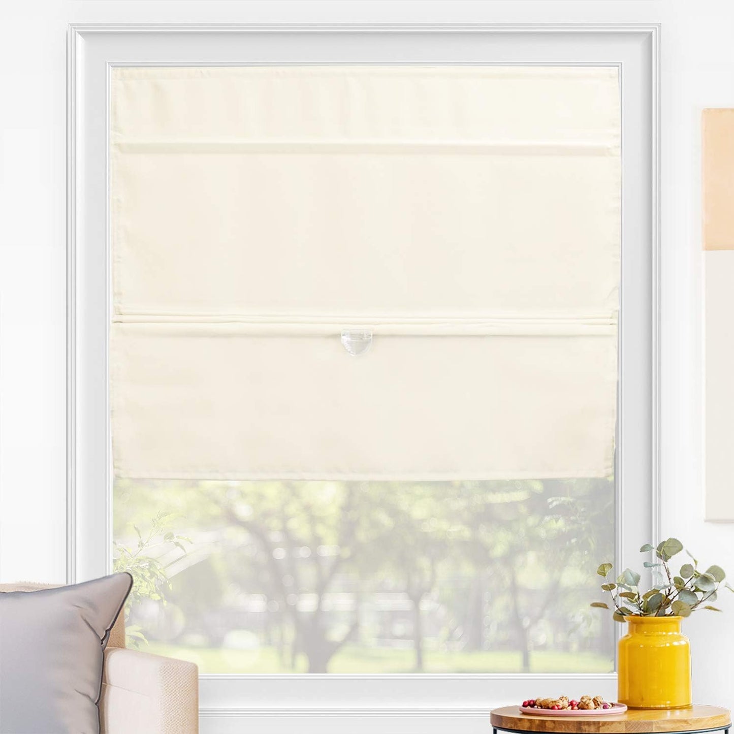 Chicology Roman Shades for Windows - Light Filtering Design