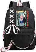 Anya Forger Canvas Backpack 15in Laptop Bag - USB Port Daypack