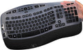 Ultra Thin Silicone Keyboard Cover for Logitech K350 MK570 MK550 - Black